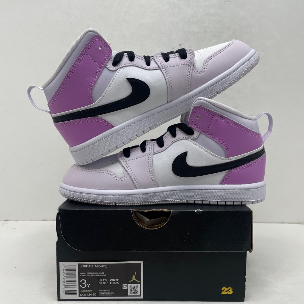 Nike Air Jordan 1 Retro Mid PS “Barely Grape” 2023 - Picture 3 of 4